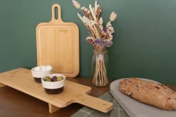 Planche à découper avec rebord en bambou L.35,5 x l.22,5 cm