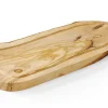 Planche à découper avec rigole en bois d'olivier 400x250x(H)18mm - Hendi