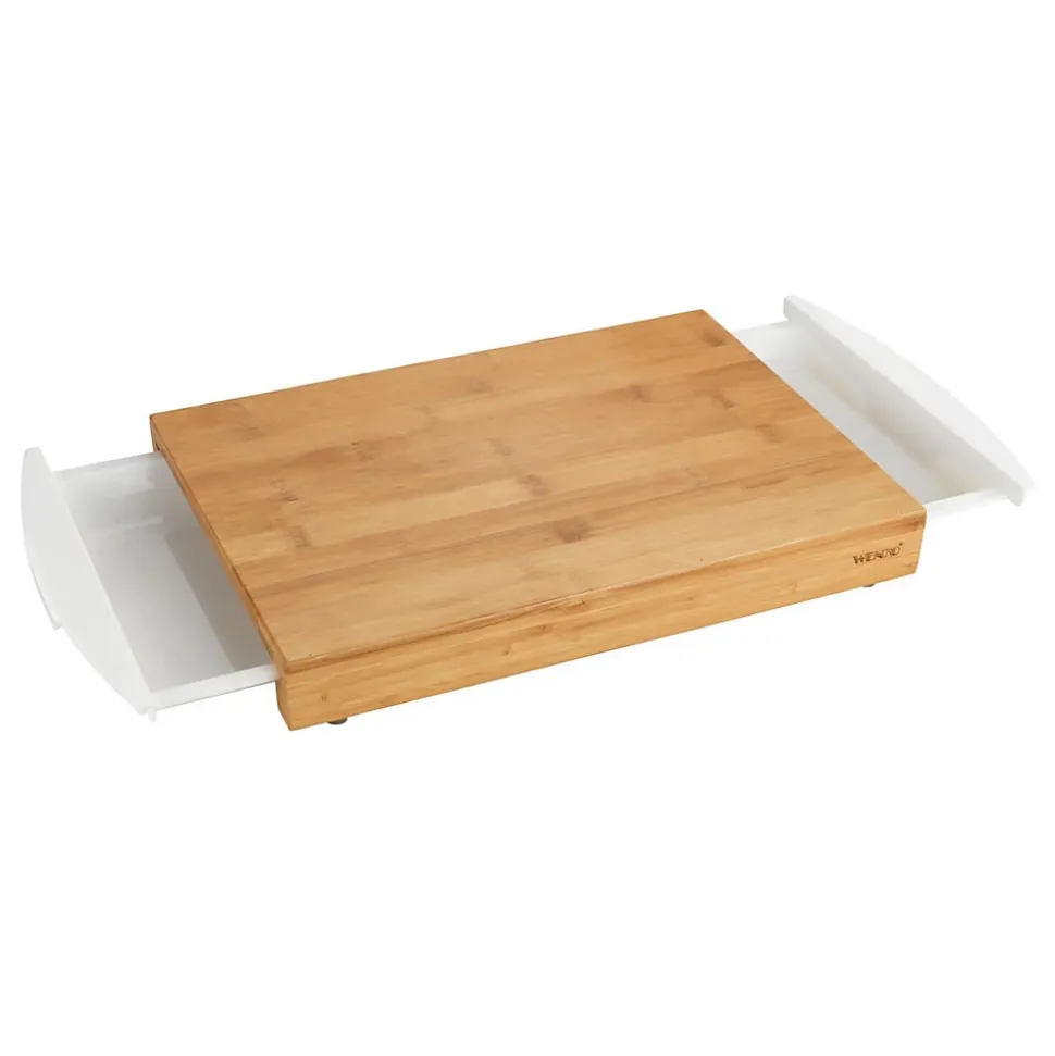 Planche à découper avec tiroirs - 40,5 x 25 cm - Bambou