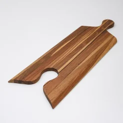 Planche à Découper de Cuisine en Bois Teck Massif Indo - 14x150x450mm