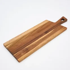 Planche à Découper de Cuisine en Bois Teck Massif Indo - 14x170x500mm