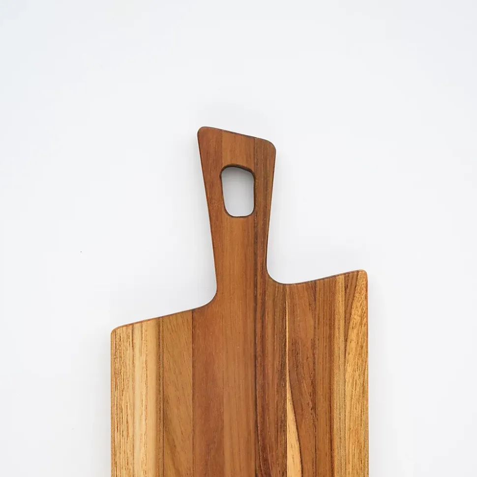 Planche à Découper de Cuisine en Bois Teck Massif Indo - 14x170x500mm