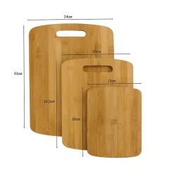 Planche à découper en bambou Box & Beyond vendue par 3 pièces