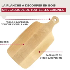 Planche à découper en bois 38 x 18 cm Fackelmann Wood Edition