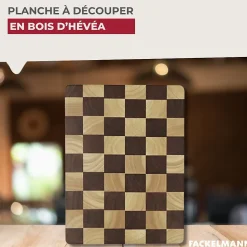 Planche à découper en hévéa Fackelmann Boissellerie
