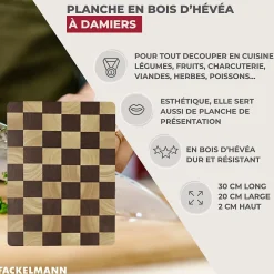 Planche à découper en hévéa Fackelmann Boissellerie