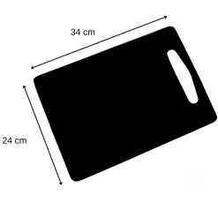 Planche à découper en plastique 34 x 24 cm Fackelmann Basic