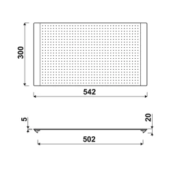 Planche à découper en verre JADE