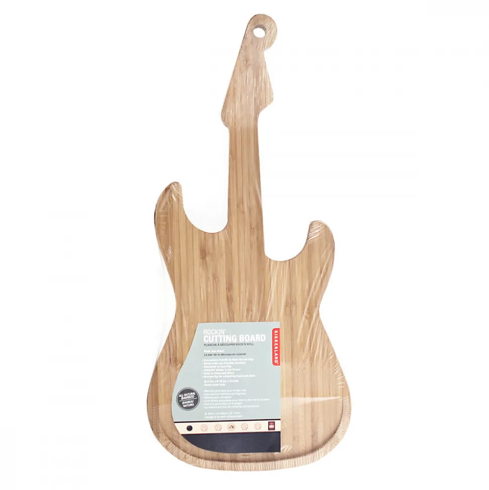 Planche à découper Guitare en Bois - Kikkerland