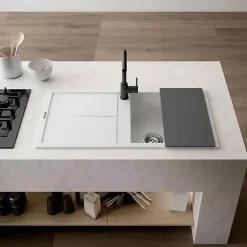 Planche à découper multifonction Elleci ELENA gris 50 cm