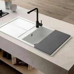 Planche à découper multifonction Elleci ELENA gris 50 cm