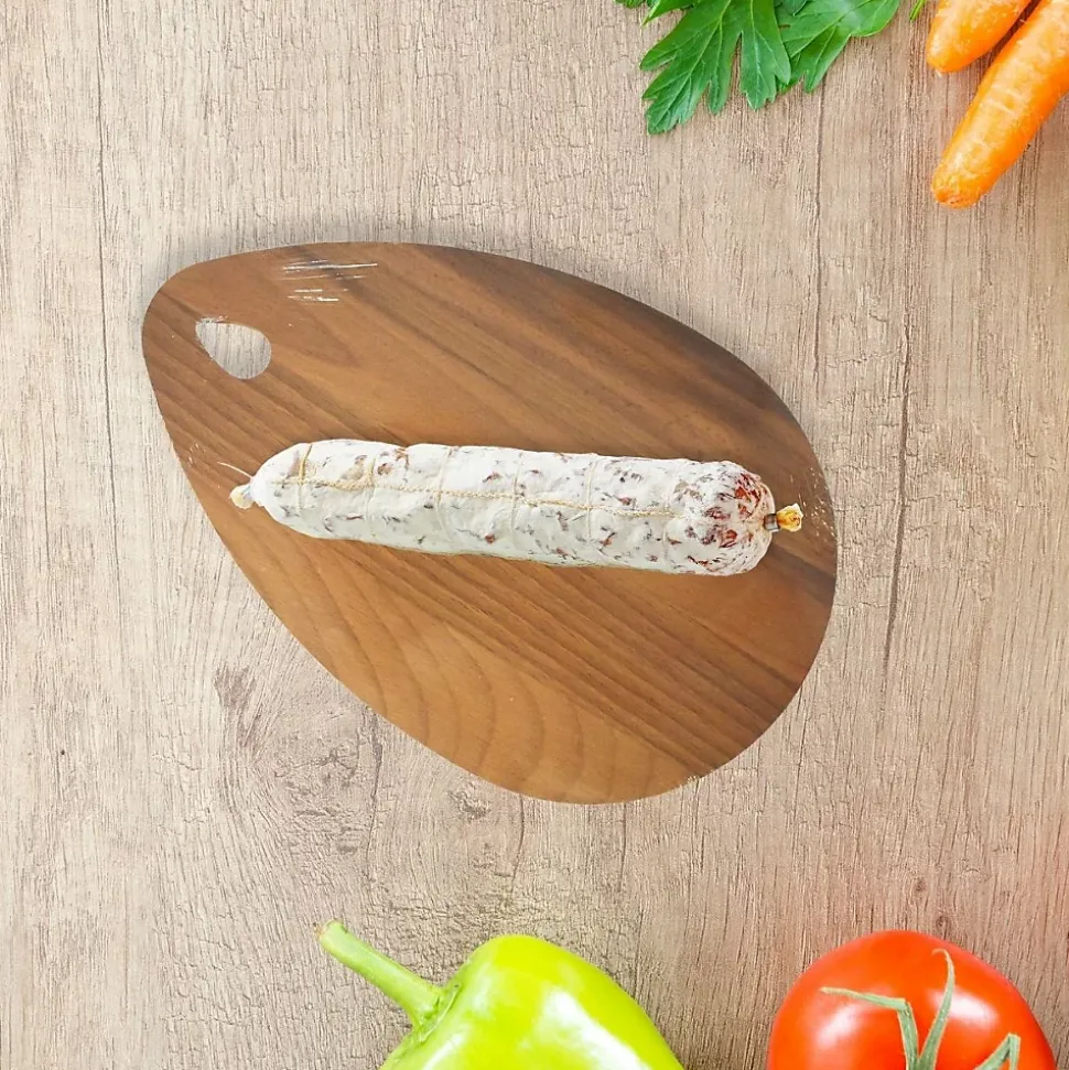 Planche à découper ovale, hêtre foncé 21 x 12 cm Fackelmann Wood Edition