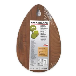 Planche à découper ovale, hêtre foncé 21 x 12 cm Fackelmann Wood Edition