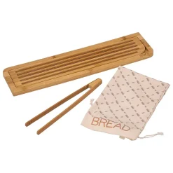 Planche à découper pain avec accessoires bambou 50x13cm - Beige- 5five