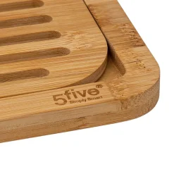 Planche à découper pain avec accessoires bambou 50x13cm - Beige- 5five