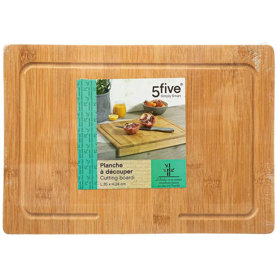 Planche à découper 35x24 cm rebord Bambou - 5Five