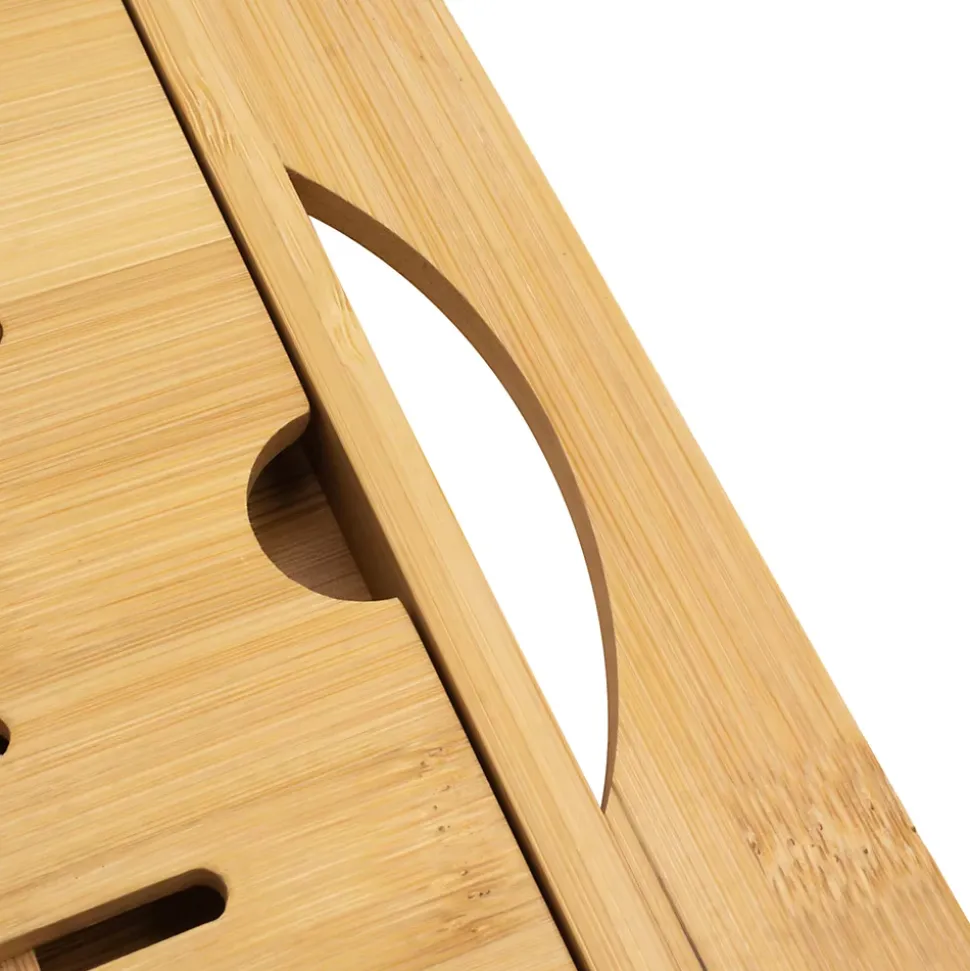 Planche à pain avec récupérateur amovible en bambou L. 37 x 21,6 cm