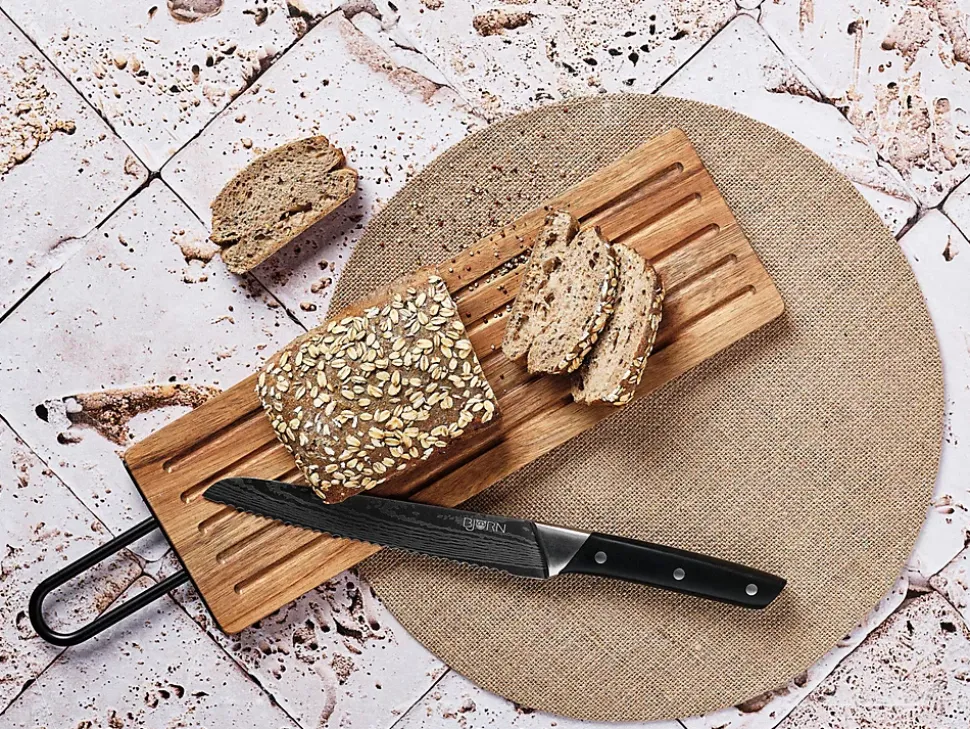 Planche à pain en bois d'acacia STINE - 39 x 13cm