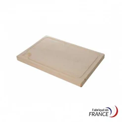 Planche Bois avec Rigole 38X25X2.5 cm - Matériel CHR Pro