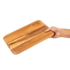 Planche de Présentation Arrondie en Acacia 340 x 240 mm - Olympia