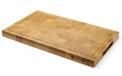 Planche de présentation en chêne, bois de bout, 325x265x(H)30mm - Hendi