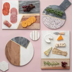 Planche en bois d'acacia et terrazzo - Typhoon