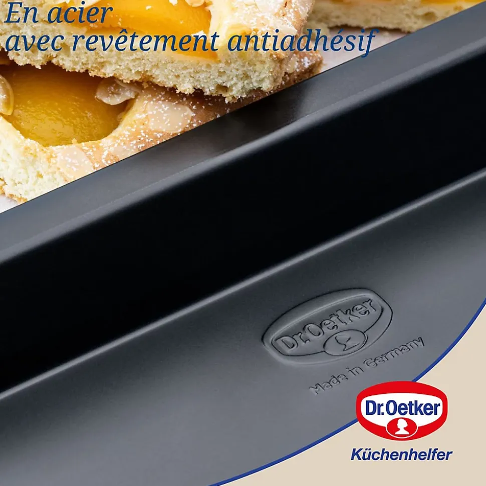Plaque à pâtisserie à rebord extra haut 42 x 29 cm Dr Oetker Tradition