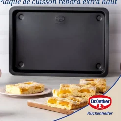 Plaque à pâtisserie à rebord extra haut 42 x 29 cm Dr Oetker Tradition