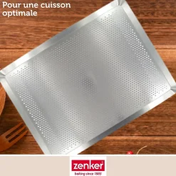 Plaque à pâtisserie perforée 40 x 30 cm en alu 18/10 Zenker Special Cooking