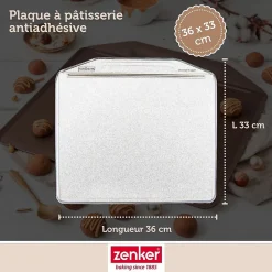 Plaque à pâtisserie sans rebords 36 x 33 cm Zenker Mojave Gold