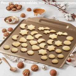 Plaque à pâtisserie sans rebords 36 x 33 cm Zenker Mojave Gold