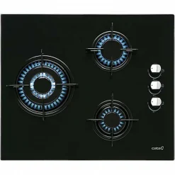 Plaque au gaz Cata CI6021BK 60 cm Noir 3 Feux à gaz