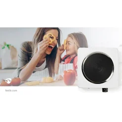 Plaque Chauffante Électrique 1500W 185 mm Protection contre la Surchauffe NEDIS