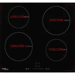 Plaque de cuisson à induction 4 brûleurs Contrôle tactile 7000W