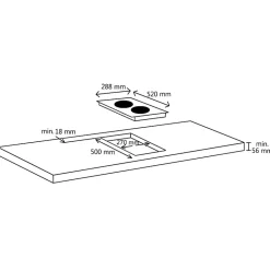 Plaque de cuisson à induction 2 brûleurs Contrôle tactile 3500W