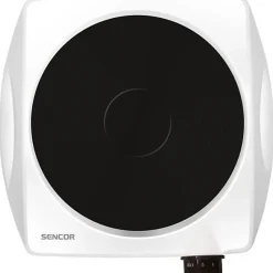 Plaque de Cuisson - Mobile Electrique Plaque de cuisson électrique - SENCOR - SCP 1503WH-EUE4 - 1500 W - 1 foyer - Blanc