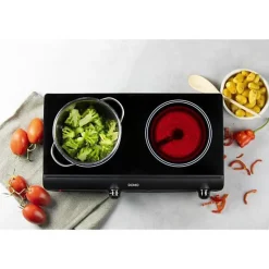 Plaque de Cuisson - Mobile Electrique Plaque de cuisson - DOMO - 2 feux - 50,2 x 29,4 x 6,7 cm - DO339KP