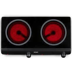 Plaque de Cuisson - Mobile Electrique Plaque de cuisson - DOMO - 2 feux - 50,2 x 29,4 x 6,7 cm - DO339KP