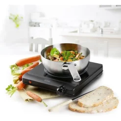 Plaque de Cuisson - Mobile Electrique Plaque de cuisson céramique - DOMO - 1 feu - 25,3 x 28,7 x 7 cm - DO30111KP