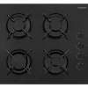 Plaque de Cuisson - Table a GAZ Plaque de cuisson a gaz - DAEWOO - 4 foyers - 60 cm - BH6GKR40BNL - Noir