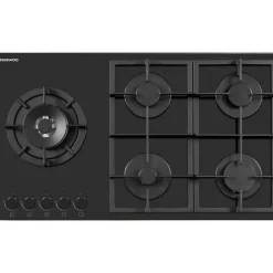 Plaque de Cuisson - Table a GAZ Plaque de cuisson a gaz - DAEWOO - 5 foyers - 90 cm - BH9GKF51BNH - Noir