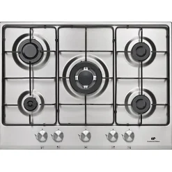 Plaque de Cuisson - Table a GAZ Table 5 foyers CONTINENTAL EDISON - Gaz dont 1 triple couronne inox