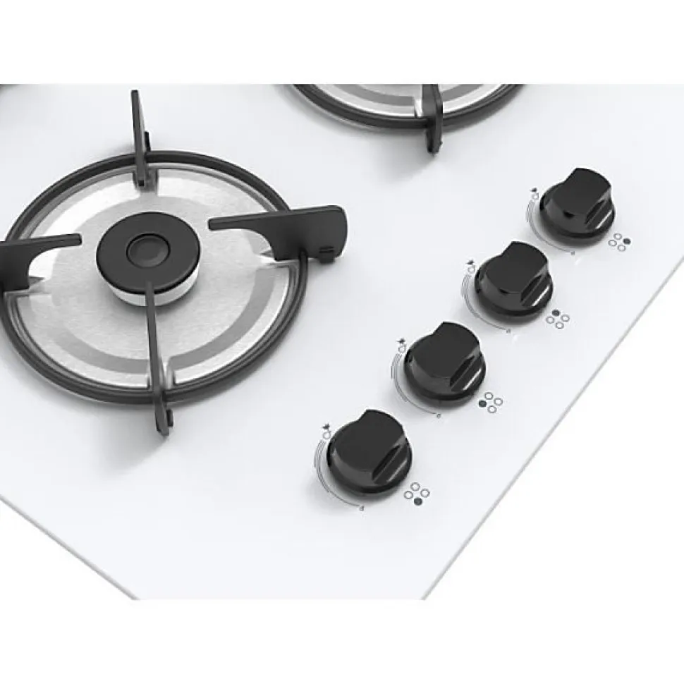 Plaque de Cuisson - Table a GAZ Table 4 foyers CONTINENTAL EDISON - Gaz verre blanc