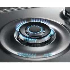 Plaque de Cuisson - Table a GAZ ELECTROLUX KGS7536SX - encastrable - 5 foyers - L 75 x P52cm - Inox - Grilles en fonte