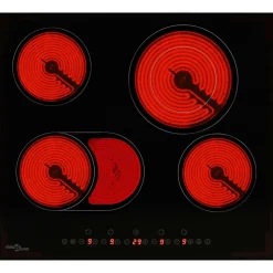 Plaque de cuisson Céramique 4 brûleurs Contrôle tactile 6600 W