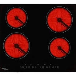 Plaque de cuisson Céramique 4 brûleurs Contrôle tactile 6000 W