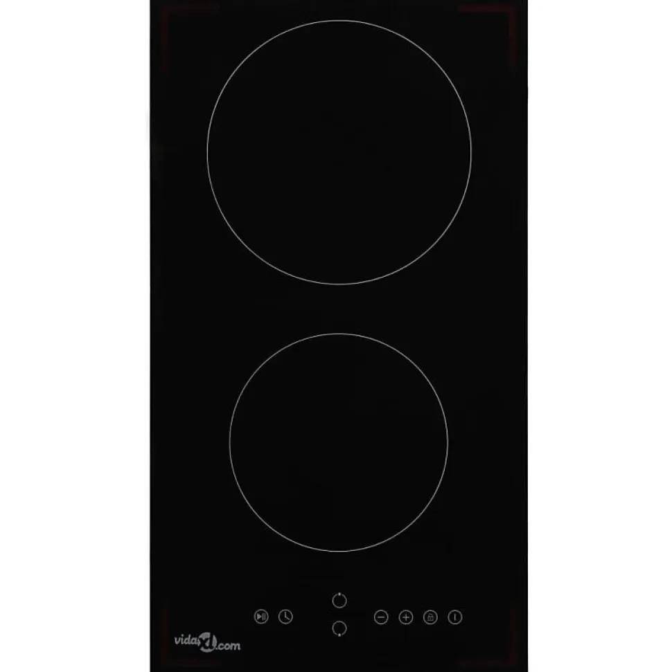 Plaque de cuisson Céramique 2 brûleurs Contrôle tactile 3000 W