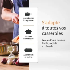Plaque de Cuisson Domino 2 Feux - Commandes Boutons & Manettes - Grand Foyer 18 cm - 3000W