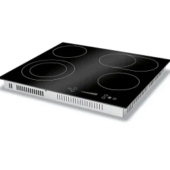 Plaque de cuisson en vitrocéramique 4 feux avec double zone encastrable Bomann EBK7941