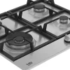 Plaque de cuisson gaz 4 foyers - coloris inox - l.58 x P.51 x H.4,6 cm - Beko HIAW64325SX